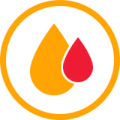 Ícone de sangue na urina