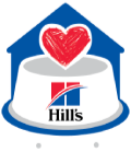 Logo do hill's food, shelter and love